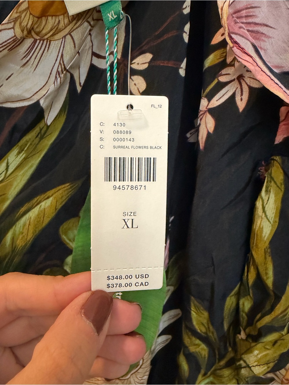 NWT FARM RIO One-Shoulder Floral Midi Dress - Picture 13 of 15